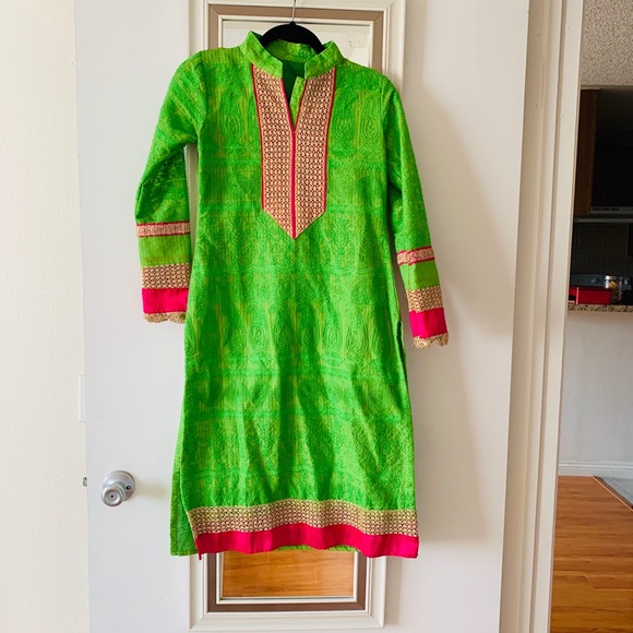 Beautiful 3 piece salwar kameez Indian pakistani - Picture 2 of 7